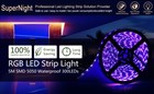 16ft 5050 Rgb Led Strip Light For Room Party Bar Tv Black Tape Light Waterproof