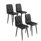 Dining Chairs Set 4 Modern Kitchen Dining Room Chairs Pu Dining Chair Upholstere