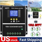 100a Solar Charge Controller Tools Pwm 12v 24v 36v 48v Lcd Battery Pv Regulator