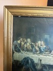 The Last Supper Jesus Framed Print Vtg Catholic Religious Art 17 5x21 5    Signed
