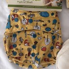 3 Grovia Hybrid Cloth Diaper Shell A12   2 No-prep Soaker Pads  One Size 