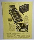 Merry Go Round Pinball Machine Marketplace Magazine Game Machine Ad Art 1981