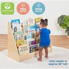 Ecr4kids Single-sided Book Display  Classroom Bookshelf  Natural
