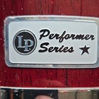 Lp Performer Series Wood   Metal Bongos 2-piece Set  Red Wood Finish