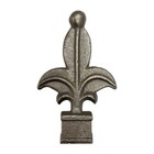3 4  Finial Fleur-de-lis Square Pipe Gate Fence Topper Ornamental X10 Cast Iron
