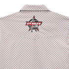 Wrangler   Pbr Logo Long Sleeve Snap Shirt Gray red - 112368524