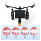 Dental Surgical Medical Binocular Loupes Magnifier Ergo Glass 5w Led Head Light