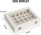 Velvet Jewelry Box 24 Grid - Ring earrings Organizer  Storage Case For Women