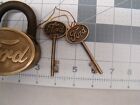 Vintage Style Ford Script Lock Solid Brass Lock Ford Lock Collectible Man Cave