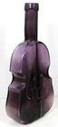 Antique Purple Amethyst Color Glass  Violin   Cello Shaped Bottle