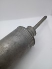 Circa 1800s Antique Large Pewter Enema Syringe  with Wooden Plunge 15    