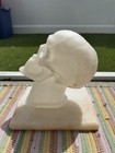 Vintage Funeral Home Skull Model Mortuary Wax Head Armature