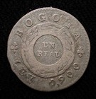 1847 Colombia 1 Real Silver Coin Bogota Granada 0 9 Fine Silver