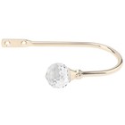 2pcs Heavy Duty U Shape Metal Curtain Holdbacks Curtain Tiebacks W  Crystal Ball
