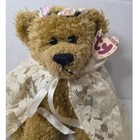 Ty Attic Treasures Bear Lace Cape Floral Crown Plush 12 Inch Writing In Tag