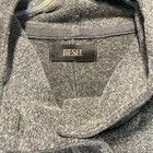 Diesel Womens Large Hoodie Coat Jacket Gray Longline Zip Fleece Parka Utility