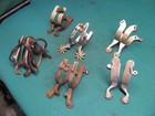 Nice Old Vintage Lot Of 6 Pairs Spurs