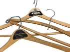 Vintage Antique Advertising Wooden Clothing Hangers Lot Of 3 Clothing   Cleaners