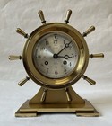 Salem Ships Bell Brass Clock  8 Day Jeweled  Germany