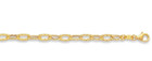 14k Yellow Gold 2 3mm 10  Textured Rolo Oval Cable Chain Anklet Bracelet 2 Gram