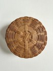 3 Vintage Nesting Woven Wicker Sewing Baskets  11 5  9    5    Round  Decor