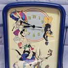Vintage Warner Bros Looney Tunes Wall Clock Runs Great Rare Bugs Bunny Daffy 