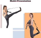 Yoga Band Flexibility Stretch Leg Fascia Stretcher Strap Ballet Gym Trainer Us