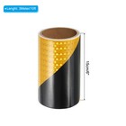 Reflective Tape  6 Inch X 10 Ft Waterproof Safety Adhesive Tape  Black Yellow