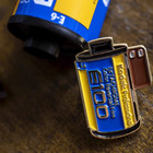 Metal Classic Lapel Pin Badge Brooch Photographer Gift Of Kodak E100 Camera Film