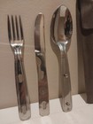 Boy Scout Imperial Utensil Set With Pouch Stainless Steel Preowned