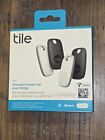 New   Sealed  Tile Pro 4 Pack Re-51004 Black And White Bluetooth Smart Trackers