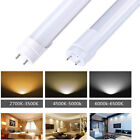 4-100pack T8 4ft 22w Led Tube Light Shop Bulb 6000k G13 4 Foot Milky Clear Cover