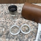 1966 Bausch   Lomb 7x Measuring Magnifier Set Eye Loupe   Leather Case 81-34-35