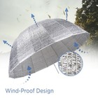 Glow Wind Proof 65  Ez Lock X-large Deep Fiberglass Umbrella