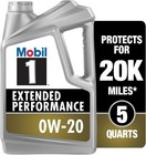 Mobil 1 Extended Performance Full Synthetic Motor Oil 0w-20  5 Quart  pack Of 2 