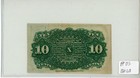 1863 10c Ten Cent Fractional Currency Bank Note In Choice Au  Condition  bh01326