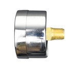 1-1 2  Pressure Gauge - Chrome Plate Steel Case  1 8 npt  Back Mnt  200 Psi