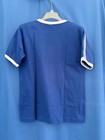 27 length  42  Waist Medium Brazilian T-shirt  World Cup Fan Soccer Blue Cotton