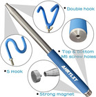 Telescoping Pickup Tool Magnetic Pole With 3 Hooks  10 Ft Telescopic Push Pull R
