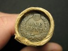 Lincoln Penny Roll 90  Silver Bust Dime   Indian Head Cent End Coins Lot 137vv