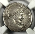 Roman Republic Obv Mars Rev Victory In Biga Denarius C  88 Bc Ngc Ch F Fine