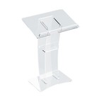 Acrylic Clear Podium Pulpit School Conference Church Curve Lectern Us