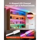 6 10 20-pack 3 3 6 6 Ft V u Shape Led Aluminum Channel With Cover For Led Strip