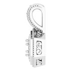 925 Sterling Silver Semi Mount Pendant Setting Round 8mm Blank Mount Pendant