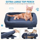 Multi-level Cat Tree Tower 61  Sturdy Activity Center Large Playing House Condo