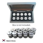 Korea Medicine Container Holder Tablet Pill Sorter Case Black Color Plastic Jar