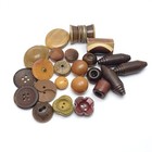 Antique   Vintage Button Lot Wood   Tagua Nut Mix Toggle Metal Shank Pressed