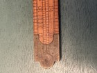 Antique Upson Nut Co 53 1 2 Ruler Brass   Wood