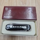 Victorinox Swiss Army Pocket Knife Branded Raymon Black 70s 80s