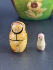 Hand-painted Wooden Russian Matryoshka Nesting Dolls Set  Floral Designs